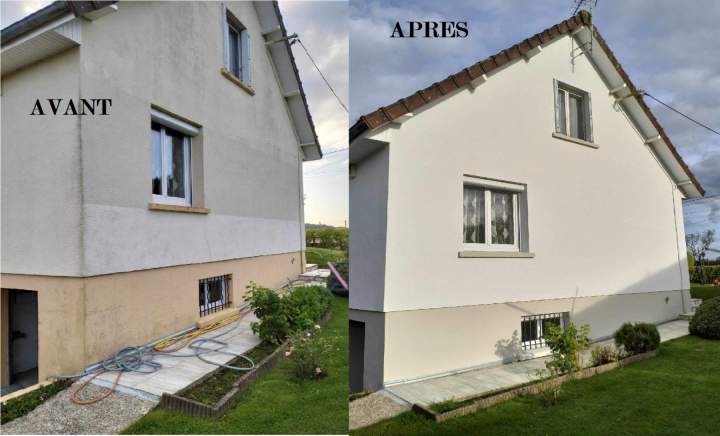 Travaux de ravalement de façade Dieppe